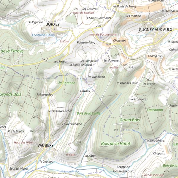 Plan cartographique de Ru de Gerard Champ