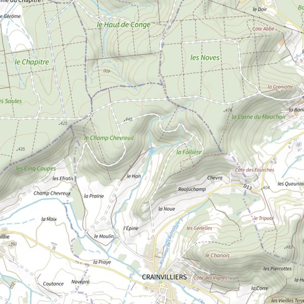 Plan cartographique de Ru de Han