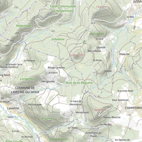 Plan cartographique de Ru de Herigoutte