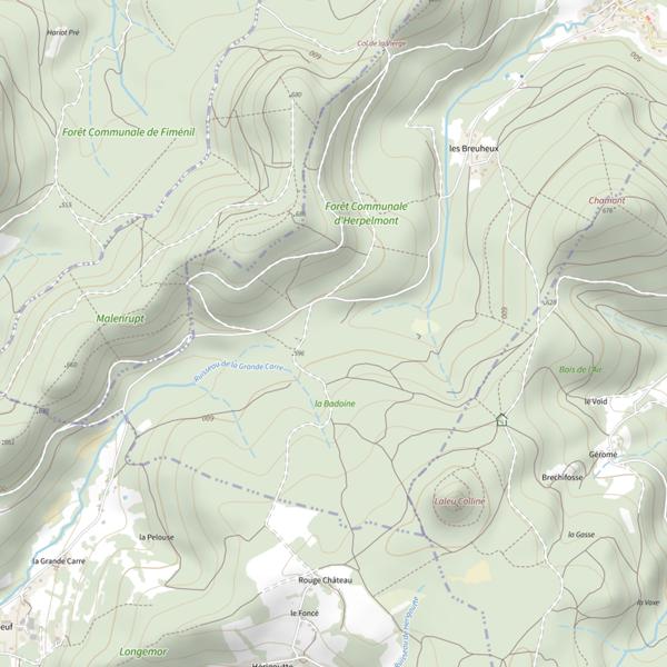 Plan cartographique de Ru de Herpelmont