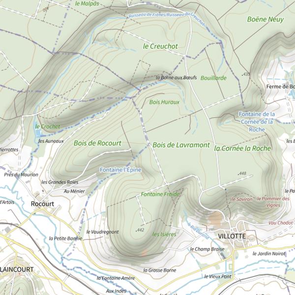 Plan cartographique de Ru de la Baraque Bontemps