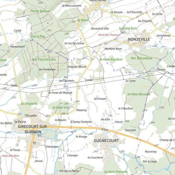 Plan cartographique de Ru de la Chapelle