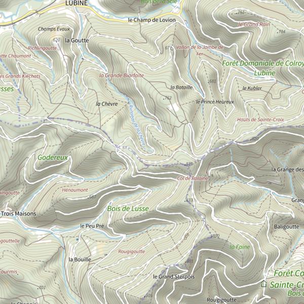 Plan cartographique de Ru de la Chevre