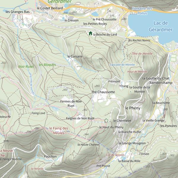 Plan cartographique de Ru de la Cleurie