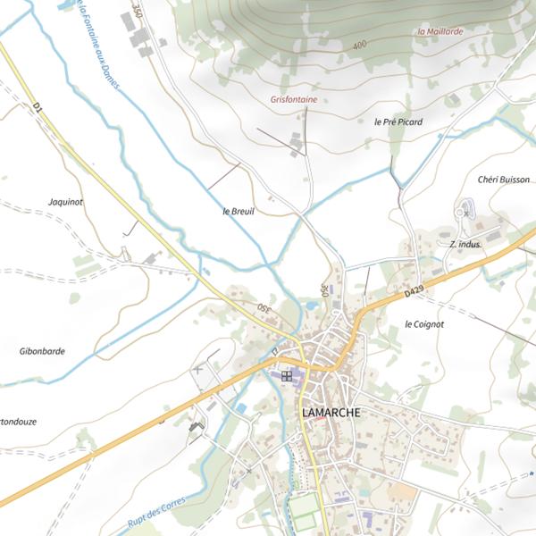 Plan cartographique de Ru de la Fontaine Aux Dames