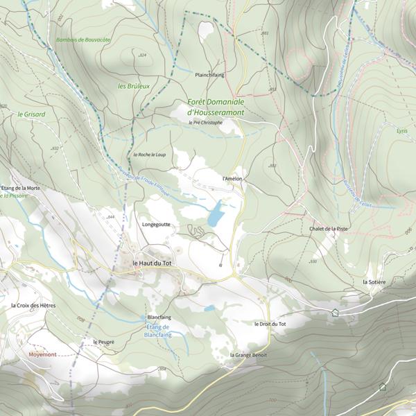 Plan cartographique de Ru de la Froide Fontaine
