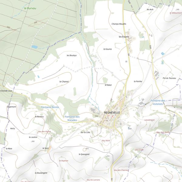 Plan cartographique de Ru de la Gouine
