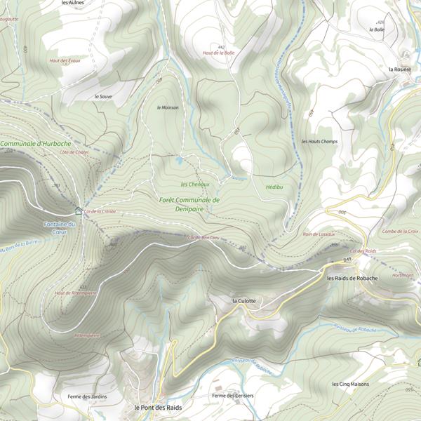 Plan cartographique de Ru de la Goutte