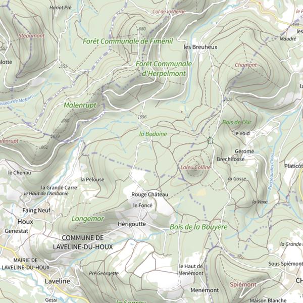 Plan cartographique de Ru de la Grande Carre