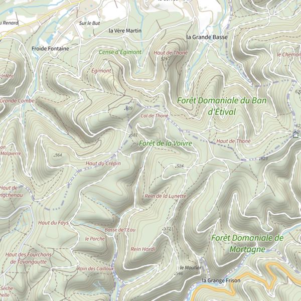 Plan cartographique de Ru de la Gravelle