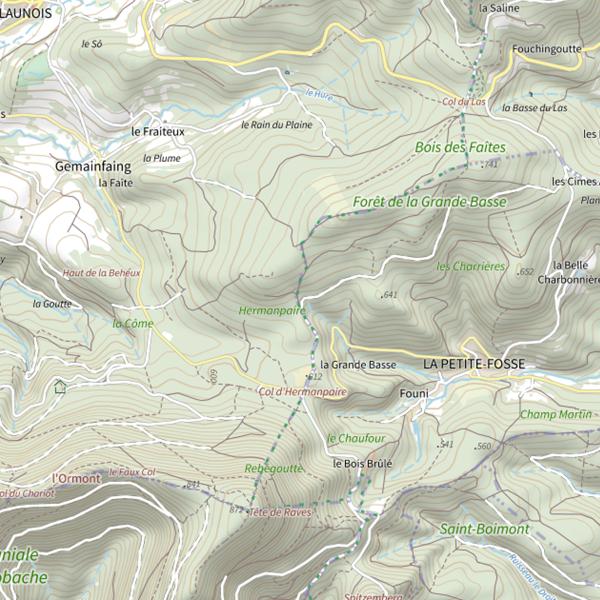 Plan cartographique de Ru de la Petite Fosse