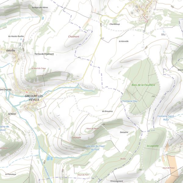 Plan cartographique de Ru de la Pierre