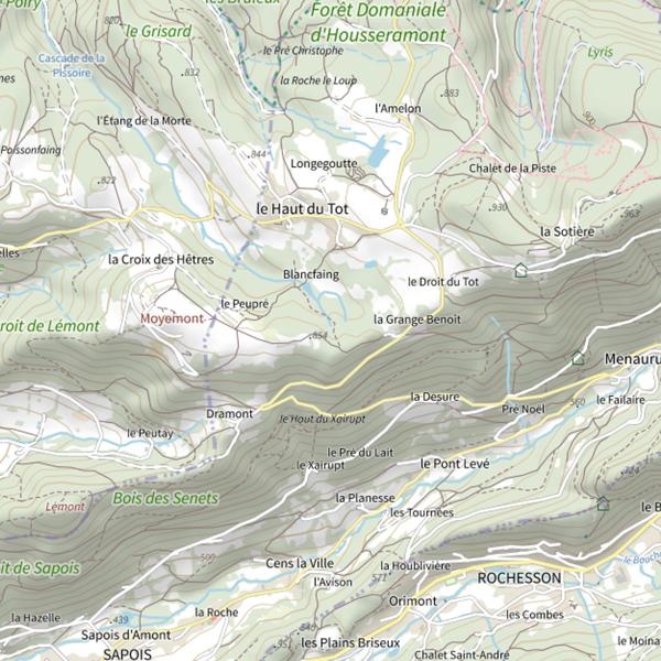 Plan cartographique de Ru de la Pissoire