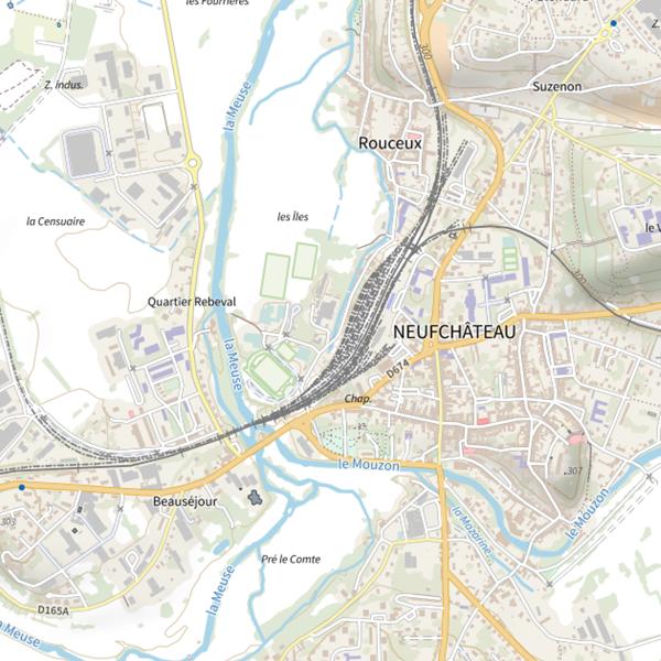 Plan cartographique de Ru de l'Abreuvoir