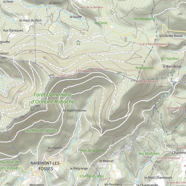Plan cartographique de Ru de l'Aunaie