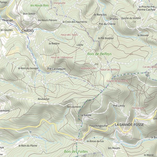 Plan cartographique de Ru de Lavaux