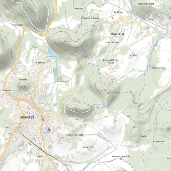 Plan cartographique de Ru de l'Avison