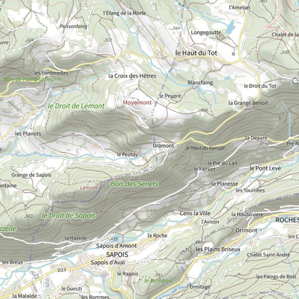 Plan cartographique de Ru de Lemont