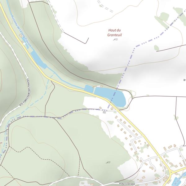 Plan cartographique de Ru de l'Étang Creusot