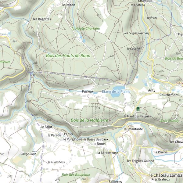 Plan cartographique de Ru de l'Étang de la Plaine