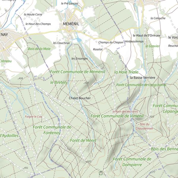 Plan cartographique de Ru de l'Étang du Rouot