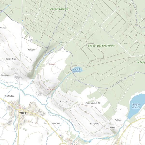 Plan cartographique de Ru de l'Étang Jeanmole