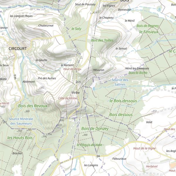 Plan cartographique de Ru de Maillaupre