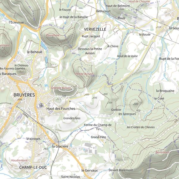 Plan cartographique de Ru de Maxeme