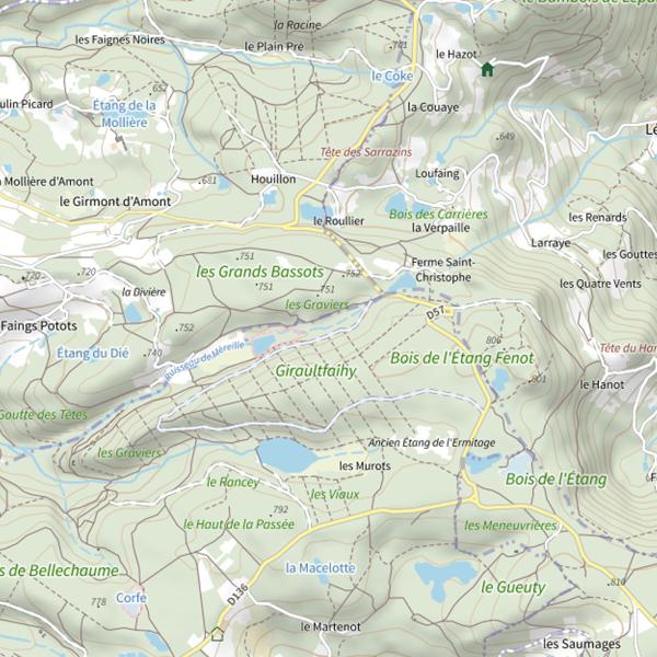 Plan cartographique de Ru de Mereille