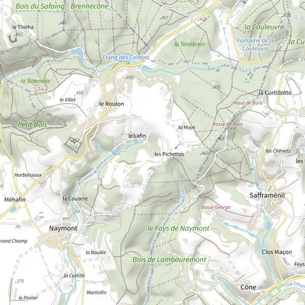 Plan cartographique de Ru de Moncel
