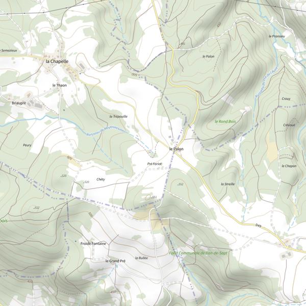 Plan cartographique de Ru de Moyenmoutier