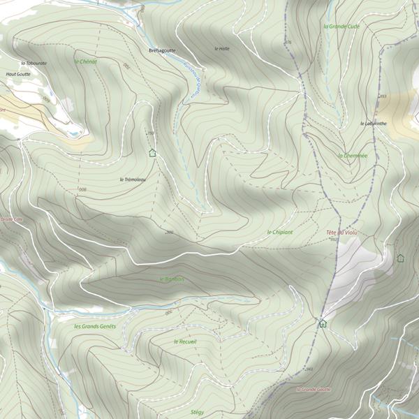Plan cartographique de Ru de Quebrux
