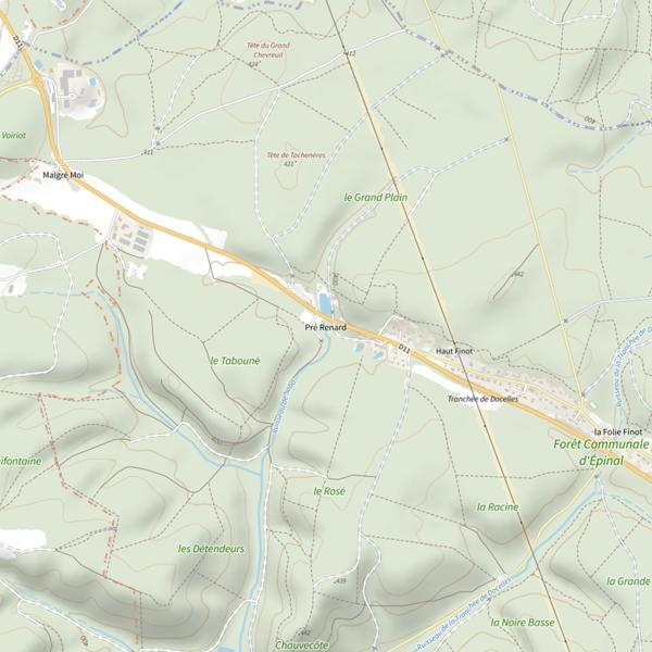 Plan cartographique de Ru de Soba