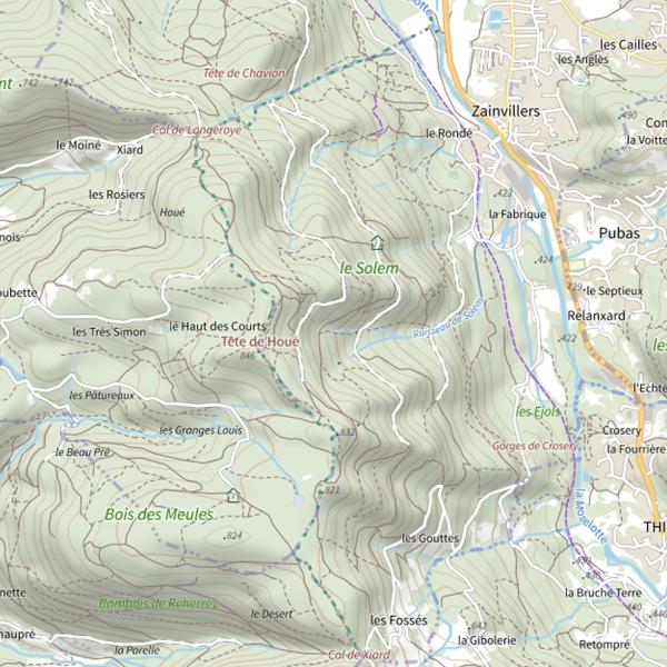 Plan cartographique de Ru de Solem