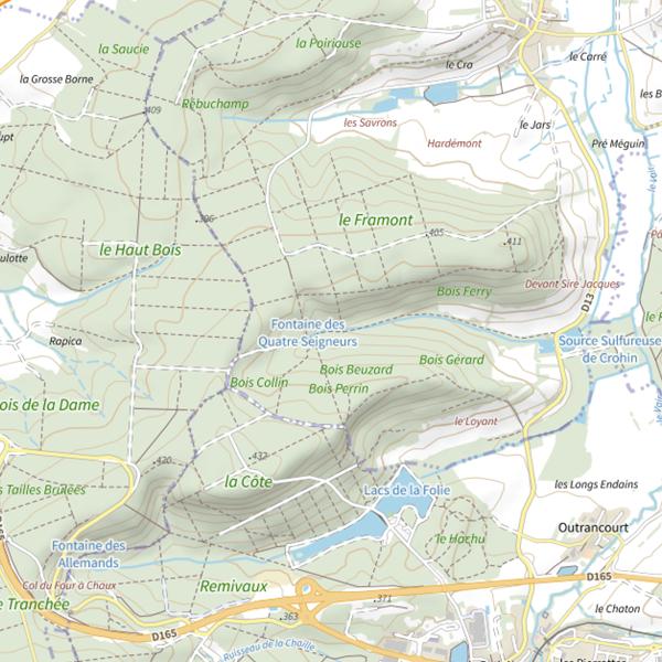 Plan cartographique de Ru de St-Maurice