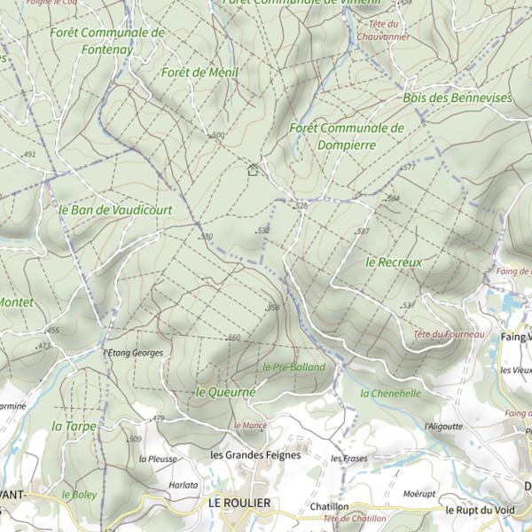 Plan cartographique de Ru de St Nicolas