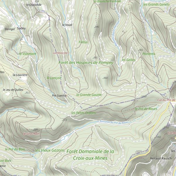 Plan cartographique de Ru de Verpelliere