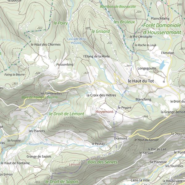 Plan cartographique de Ru de Vixart