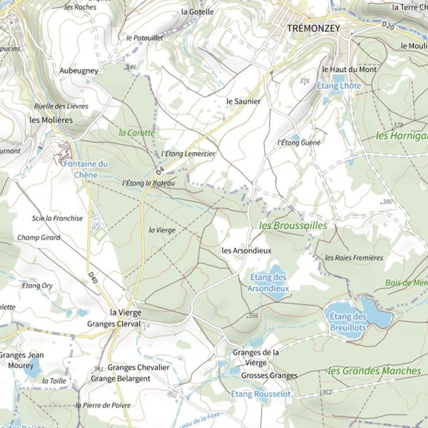 Plan cartographique de Ru des Arsondieux