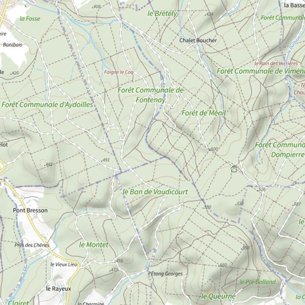 Plan cartographique de Ru des Bolottes