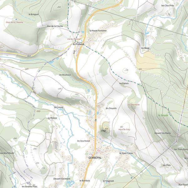 Plan cartographique de Ru des Bouleaux