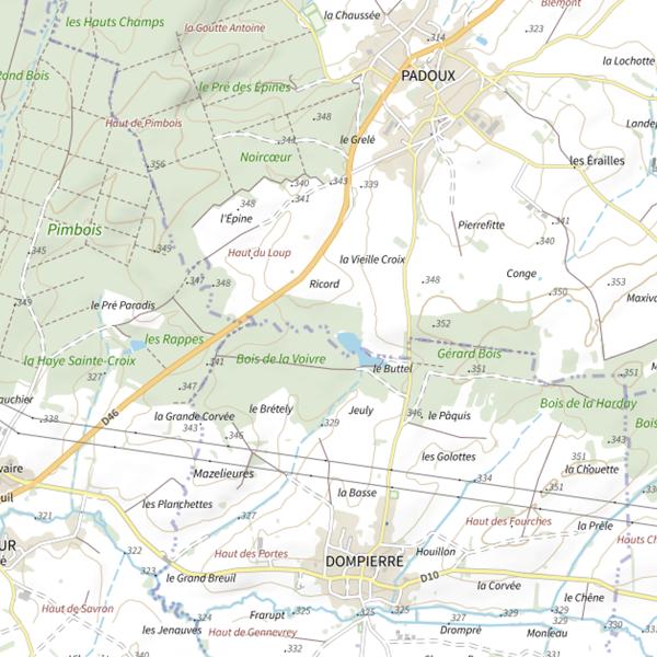 Plan cartographique de Ru des Breuils