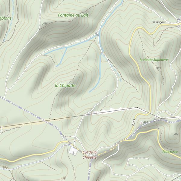 Plan cartographique de Ru des Grands Fins