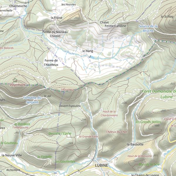 Plan cartographique de Ru des Mines