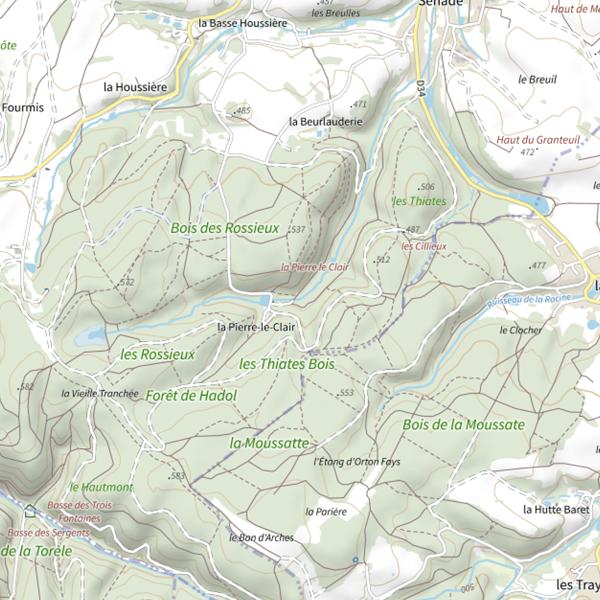 Plan cartographique de Ru des Nauves