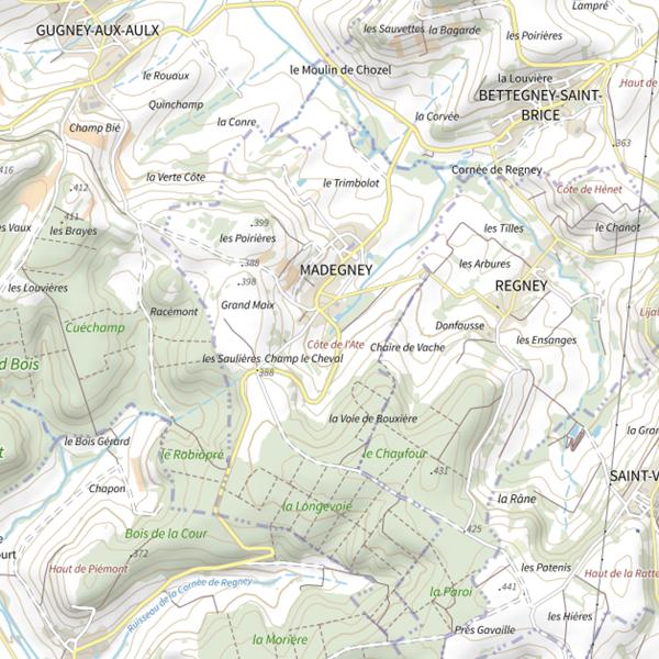 Plan cartographique de Ru des Noves