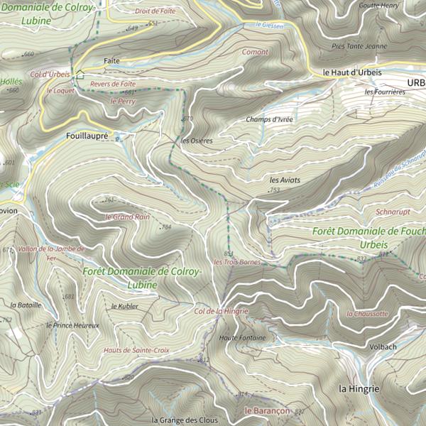 Plan cartographique de Ru des Osieres