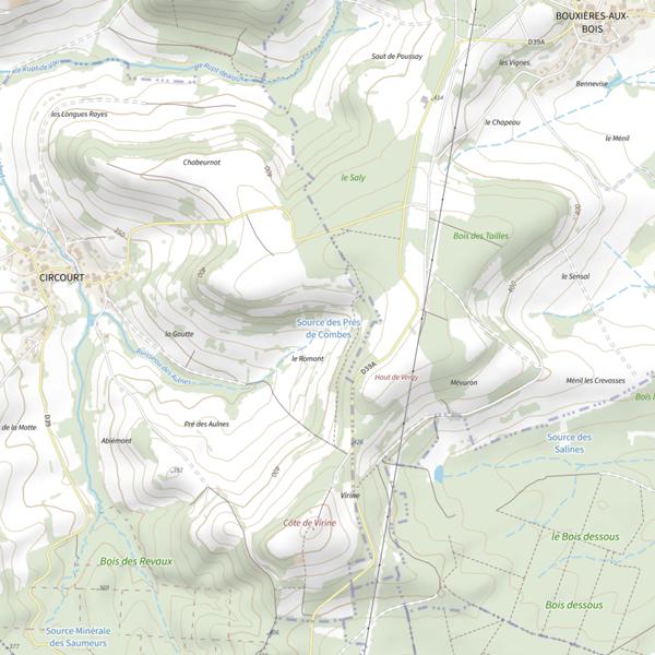 Plan cartographique de Ru des Pres de Virine