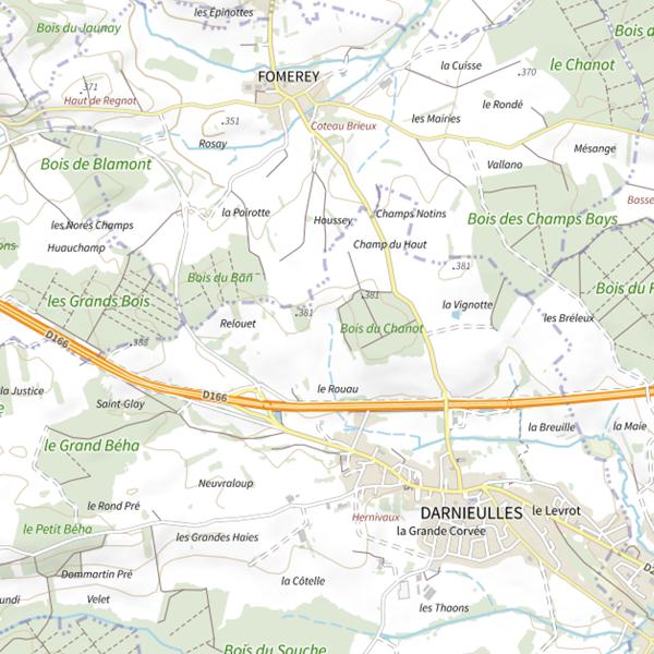 Plan cartographique de Ru des Roseaux