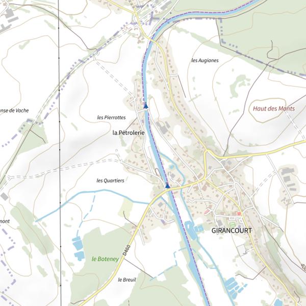 Plan cartographique de Ru des Sept Pecheurs